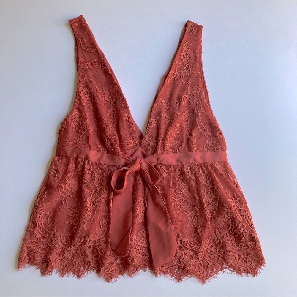 Free People Chante Lace Tank, sz M